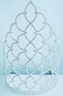 DH09-285 (Tall Tiara with Side Combs) (Ht. 8.5″) – Tiara