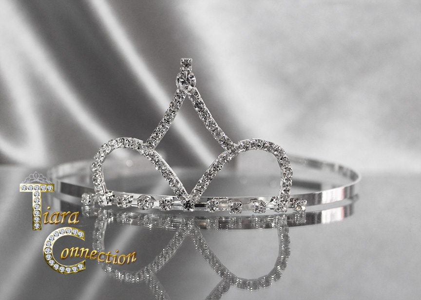 TR8431B (Tiara with Side Combs) (Ht. 2″) – Tiara Connection