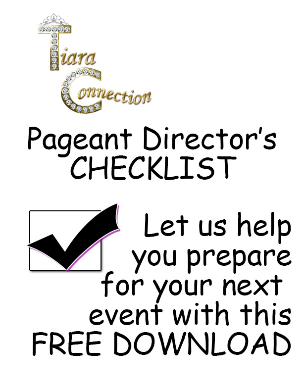 FREE Pageant Director’s Checklist – Tiara Connection Quality Discount ...